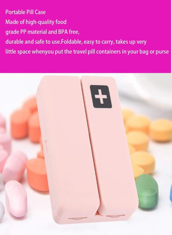 WenTigDY Travel Pill Case for Purse, 7 Compartments Portable Travel Pill Box, Pill Organizer with Unique Magnetic Design Portable Pill Organizer Portables Pocket Pill Box Dispenser Pill Holders for Traveling - Image 5